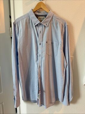 Heritage Light Blue Men's Long-Sleeve Button-Down Shirt